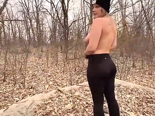 Stripping Naked and Getting Fucked in the Forest
