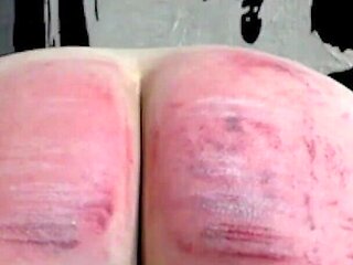 Double Domme Judicial Caning with Slave P