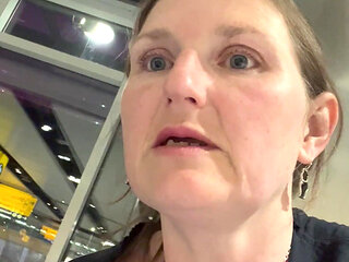 Bare Boobies at the Airport