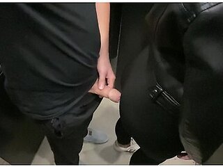 I Fucked Playful Stranger With Huge Ass In Black Leggings On The Staircase And Cum In Her Mouth
