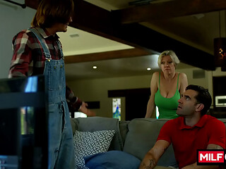 MILFON.com presents: Cable Guy Plugs The MILF feat. MILF Dee Williams &amp_ Axel Haze