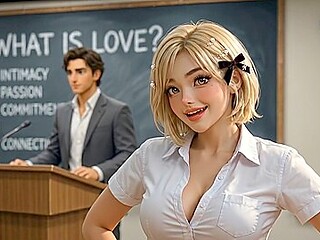 Cute 23 yo University Asian Student Seduces her Favorite Professor After Hours (AI) ASMR