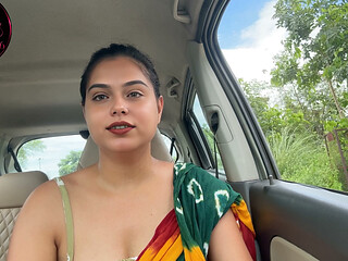 Doggystyle Handjob for Friend in Car Outdoors - Risky Sex Hindi Audio