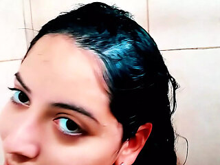 Best friend in the shower invites me to fuck her. Golden shower and creampie ft. Eddie Queens