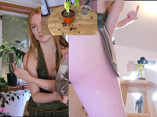 Gardening with Kat- Repotting Monsteras NSFW