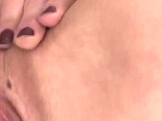 She Masturbates at the Casting with Her Hands and Dildo