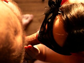 Romantic Sunset Blowjob with a Teen Brunette Babe