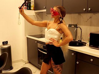 Voyeur upskirt, upskirt no panties, short skirt