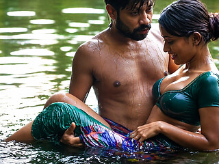 Pados ki bhabhi ko nadi me choda