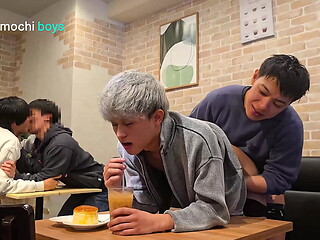 Blowjob and Sex in the Public Cafe