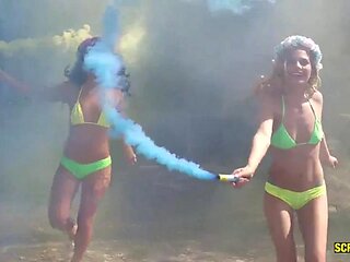 Smokebombs ft. Sydney Cole  Gina Valentina: Licking, Big Ass  Blonde Porn