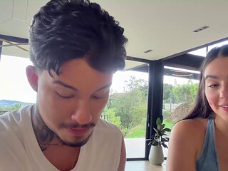 Iriannis Rodriguez Pumps Her Boyfriends Ass Full Of Cum With An Anal Douche In Step-Fantasy