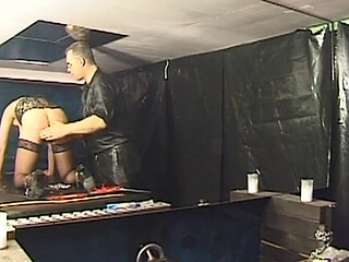 Mature MILF in Lace Stockings Gets Teased Hard
