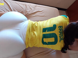 World Cup Neighbor POV Intense Doggystyle Grinding and Fast Penetration Until Messy Cumshot on Ass