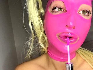 Amateur Blonde Anal 13 inch toy