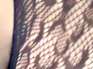 Blonde Nylon Slut Gets Her Ass Fucked While Tied up!!