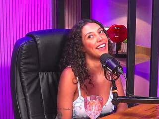 Young Latina with Perfect Body and Curly Hair Giving Dirty Talk