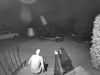 Solo dildo play in front yard. Exposed for all to see.