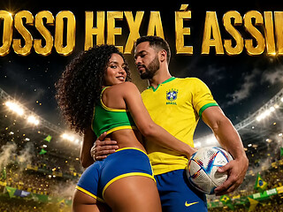 O Artilheiro do Sexo: Arrombando o rabo da morena e finalizando com uma gozada linda na boca da morena.