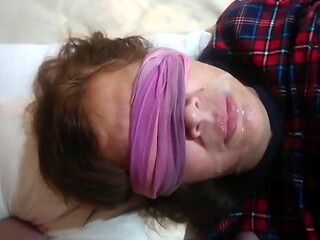 I love sucking my stepson'_s cock and having him cum on my face and mouth, delicious