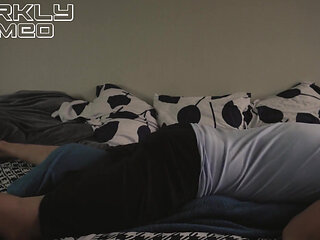 Morning Routine. Stepdaddy Undresses and Greedily Humping Pillow Moans Loudly Imagining Your Tight Holes