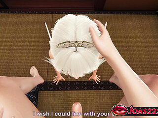 Elf Elisa in 3D Animation - Frenulum Licking Fetish Handjob for Big Dick, and Deepthroat Sloppy Mouth Fuck