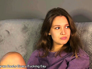 ImMayBee's Wet Sex Fantasy: Huge Cumshot on Big Natural Tits and Doggystyle Action