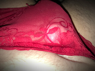 Cock pulsating and throbbing cumming through panties - Watch the sperm sip through the fabric - ASMR