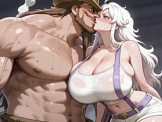 Bonney rides Dorry while Nika watches