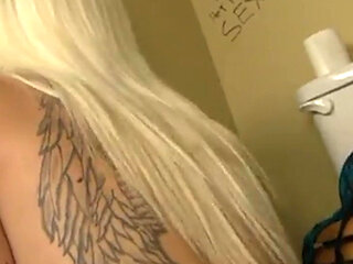 Blonde Decides to Have Fun with Gloryhole Dick