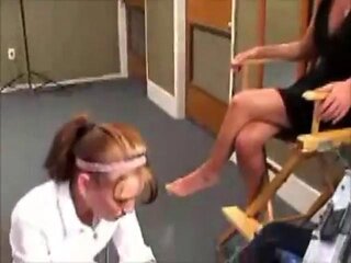 Gorgeous brunette seduces shy woman into first time lesbian sex: Doggy, Licking  Xhamster Porn