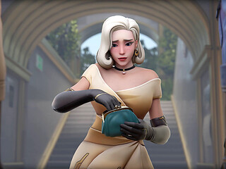 Mercy Out of Cash Services Two Bbcs - 3D Overwatch Interracial Porn