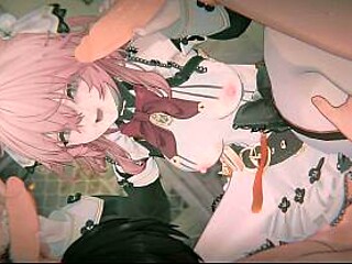 Clumsy maid Alf teaches a lesson in hardcore POV creampie