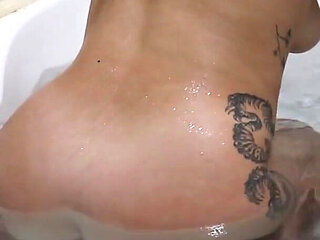 Farting Naked in Bathtub with Bubbles