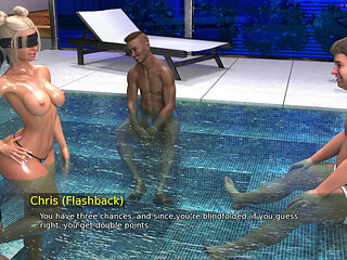 According to Sofia by Grima Grima - Pool Party with Anal Dares, Blonde Girls Gives It All 4