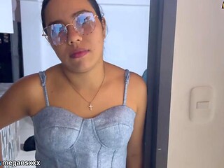 MeGanSxx Greets Neighbor Warning Wifes Quick Arrival