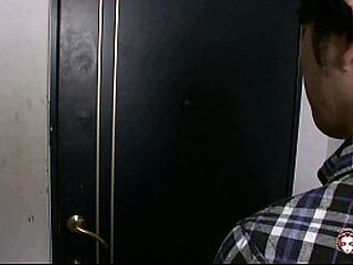 Three hot brunettes share huge Asian cock in intense group sex session