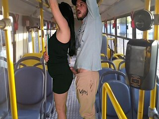 Student 18+ Gets Fucked On The Bus!