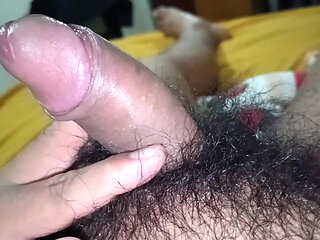 Andi loves his cock so much that stimulating it is a real pleasure, look how much cum he squirts out