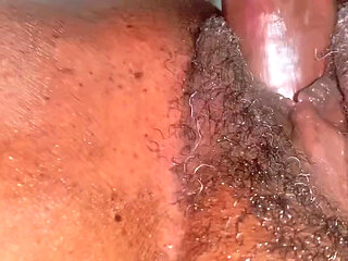 Hot Sex in the Motel Room with Wet Ebony