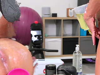 493 MILF Doctor - Enema Piss in Ass - Pee Drink - Fisting - Pegging