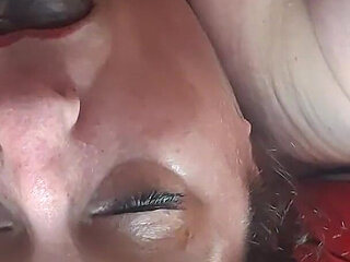 BBW Submissive Slut Roughly Face Fucked by BBC