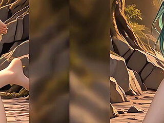 Lustrender: Bulgarian Big Tit Ruin Ball Tease Sunset Glow - Ai Video