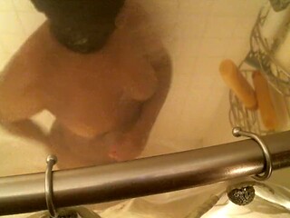 Steamy shower shared after sticky treat
