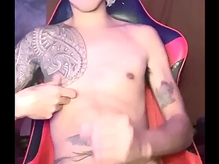 Prince Yves Teasing and Masturbating until He Cums
