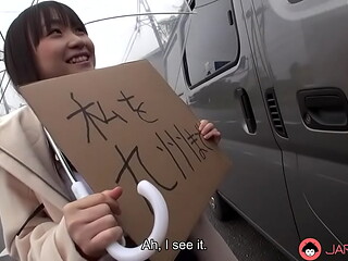 Busty Japanese Teen Mikoto Mochida is sucking a stranger'_s dick