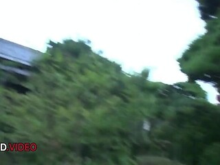 Reira Aisaki and Leila Aisaki's outdoor toy play with tight Asian pussy