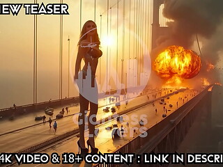 Giantess Dominas Destroying The City