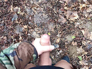 Two Cumshots Outside in One Day