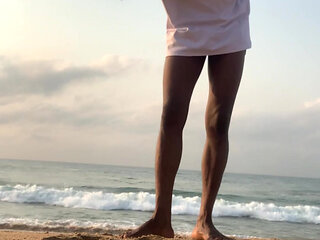 Still on Beach Having Good Time Alone